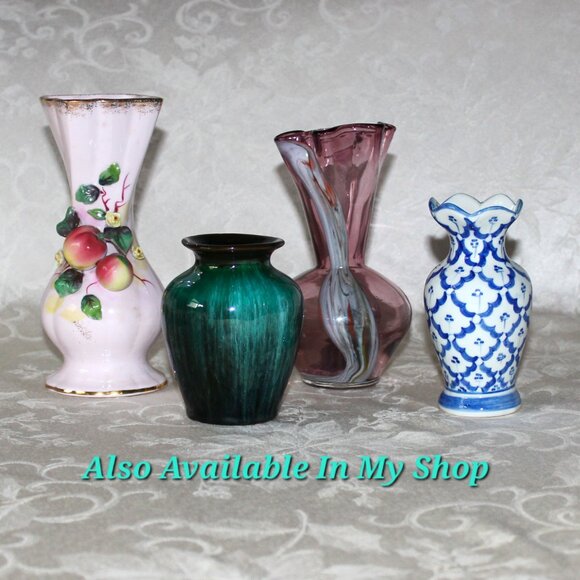 Blue White Vase 5" - Picture 5 of 11